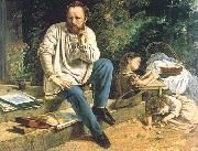 Gustave Courbet, Proudhon and his children